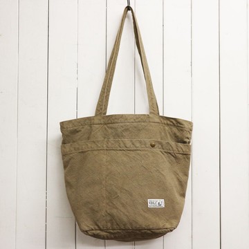 肩背拉鍊托特包【米色】(VC-49)