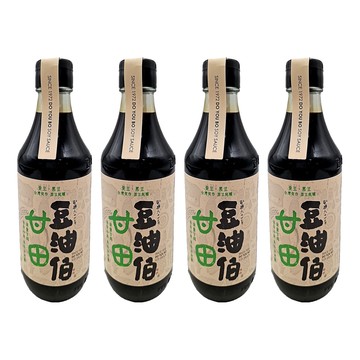 豆油伯 甘田釀造醬油 薄鹽  300ml  4瓶