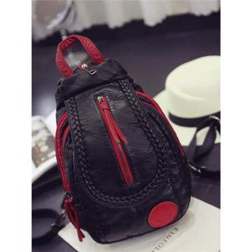 女士胸包夏新款水洗軟皮迷你雙肩包韓版潮流兩用旅行背包旅行包