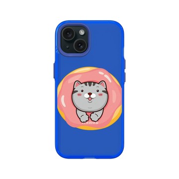 iPhone 15 Clear 激光藍 - VITA VITA．塔仔是隻貓 - 再吃一口胖嘟嘟