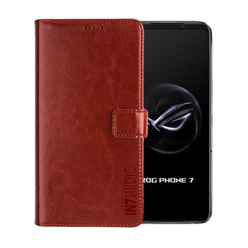 IN7 瘋馬紋 ASUS ROG Phone 7/ 7 Ultimate (6.78吋) 錢包式 磁扣側掀PU皮套 吊飾孔 手機皮套保護殼