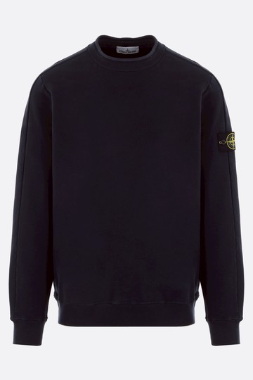 STONE ISLAND logo patch fleece sweatshirt Man