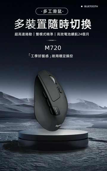 Logitech 羅技 M720 ?含稅開發票 無線滑鼠 Triathlon  Unifying 接收器 藍芽滑鼠 多工 原廠平輸｜領券最高折$220