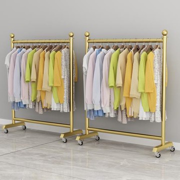 晾衣架室內家用陽臺落地晾衣桿曬衣架臥室掛衣架掛衣服毛巾衣帽架