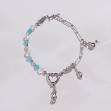 CONNY 海洋聯名 | 天河石 白水晶 托帕石 | 天然水晶手鍊