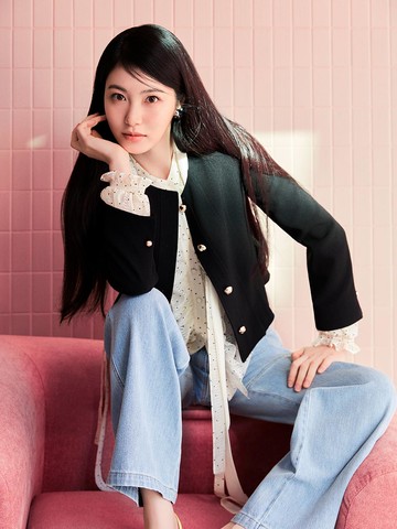 Peplum Pintuck Structured Jacket [BLACK] (ITP3WJK560)