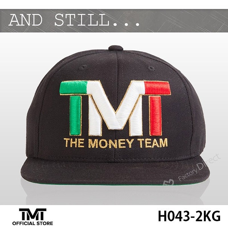 tmt-h43-2kg THE MONEY TEAM ザ・マネーチーム AND STILL (GOLD) ブラックベース x 金ロゴ キャップ  メキシコ国旗 ( フロイド・メイウェザー TMT メイウェザー グッズ ボクシング 帽子 tmtキャップ メンズ ストリート スナップバック ) |  LINEブランドカタログ