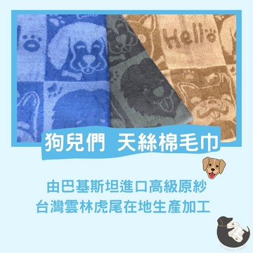 偉榮毛巾｜台灣製造【狗兒們】天絲棉毛巾 吸水性超強 純棉毛巾 吸水毛巾 厚毛巾 台灣毛巾 抗菌毛巾 除臭毛巾