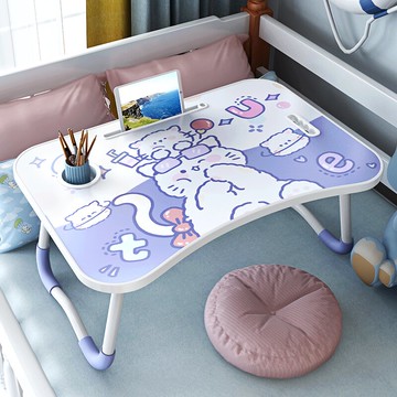 懶人折疊小桌子 床上電腦桌大學生宿舍神器上鋪懶人可折疊小桌子家用寢室學習書桌ins『XY24184』