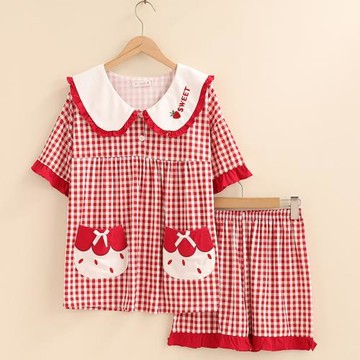 夏天睡衣女士夏季純棉短袖2021年新款薄款兩件套裝短褲可愛公主風