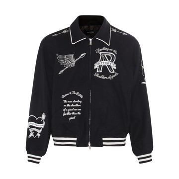 Represent - Black And White Wool Down Jacket