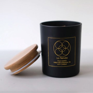 La Tienda 印加聖木 天然精油香氛蠟燭（居家室內空間淨化能量香氛香芬薰香 秘魯聖木無毒手工香薰香味擴香芳香擴香瓶