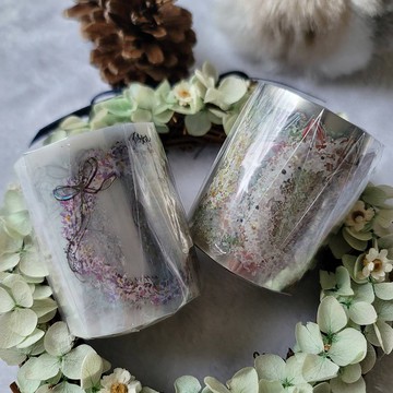 標籤5 (花圈)霧面及亮面PET