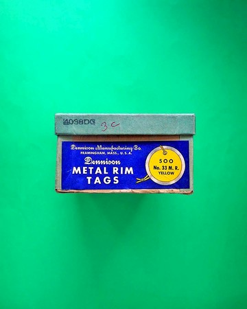 鋁框圓形標籤 3入組 綠色