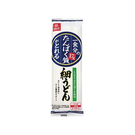 はくばく 一食分の たんぱく質がとれる 細うどん 180g