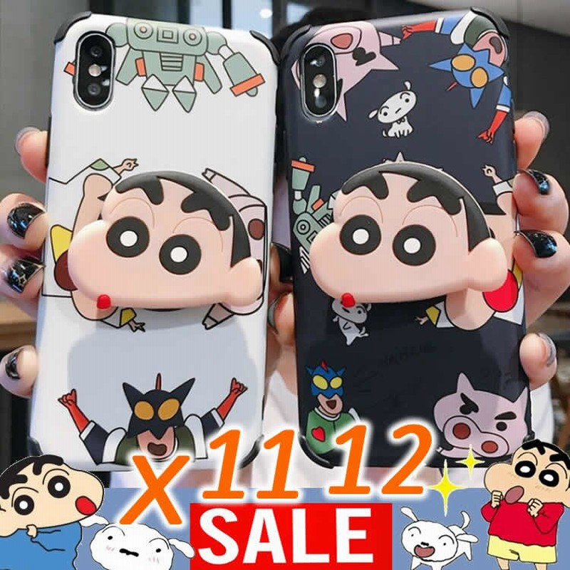 スタンド付き韓国クレヨンしんちゃんカップルかわいいiphone12proケースiphone Xs Max Xrケースiphone7ケースiphoneケースiphone8ケースiphonexsケース 通販 Lineポイント最大get Lineショッピング