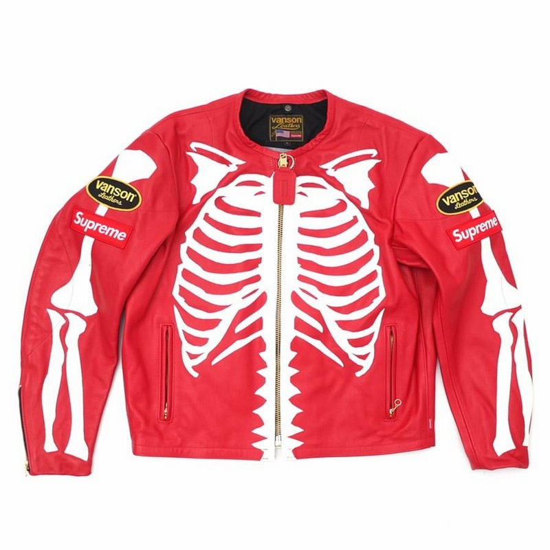 シュプリーム SUPREME Vanson Leather Bones Jacket (レザージャケット