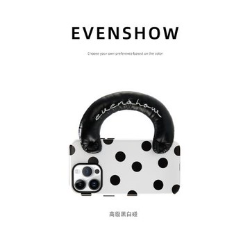 EVENSHOW設計師新款原創手提菲林手機殼適用于iPhone14promax蘋果15plus13小眾高級感不會撞殼手拎腕帶手機套