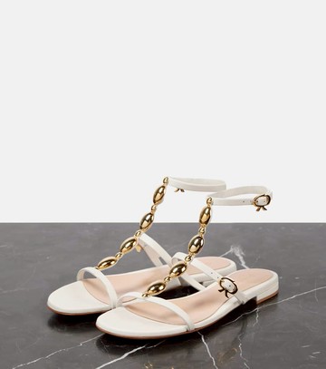 Gianvito Rossi Embellished leather sandals