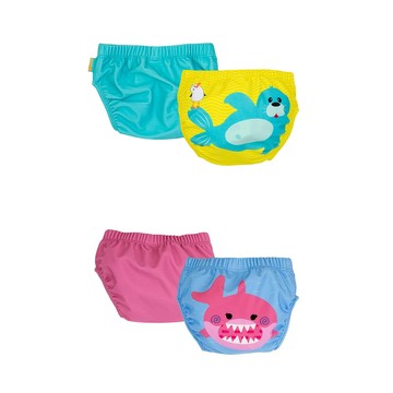 【ZOOCCHiNi】游泳尿布褲/泳褲/游泳尿布(2件)-海豹/鯊魚蘇菲(2款可選)