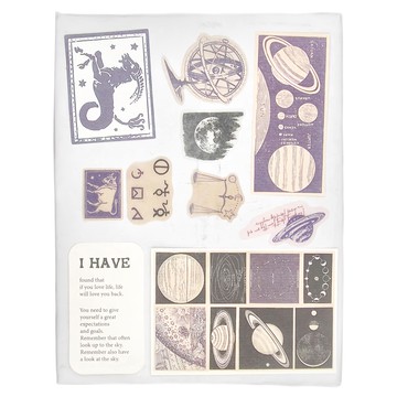 德德小品集 探尋奧秘之源素材包 15歲以上 30張 2包  夜遊星河  1組