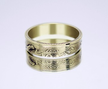 立陶宛硬幣戒指 20 美分 1997–2014 男士硬幣戒指 女士硬幣戒指