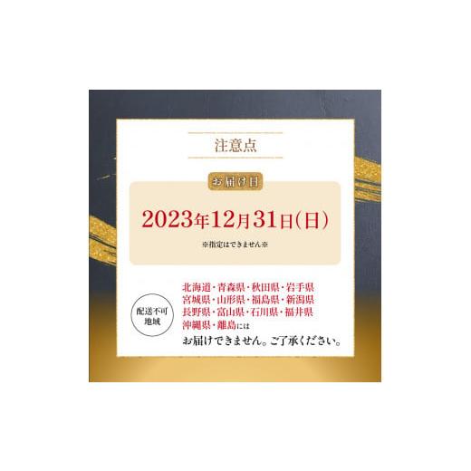 ふるさと納税 山口県 下関市 下関 老舗割烹 古串屋謹製 松三段重 おせち   天然とらふぐ刺し (4〜5人前)