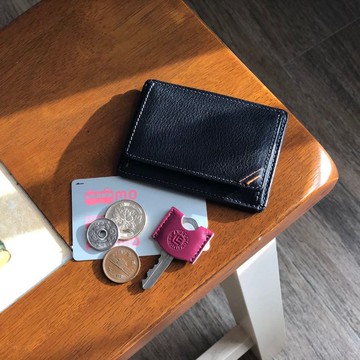 日本製【DUALLINE 卡夾式盒型零錢包】革職人 栃木皮革 票卡夾