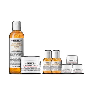 金盞花化妝水250ml+冰河醣保濕霜50ml超級雙星組(價值NT$3,892)