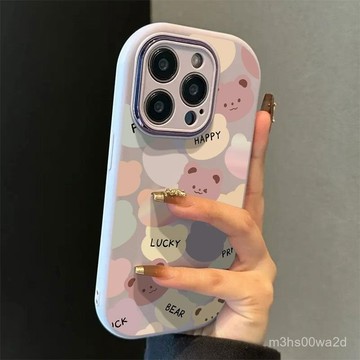 免運胖妞彩色熊頭 防摔 適用蘋果iPhone 16 15 14 13 12 11 Promax XR XS 87P手機殼