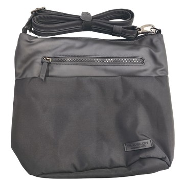 TRAVELON METRO 商務休旅斜背包，100% 聚酯纖維  均碼  黑色