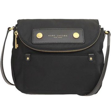 MARC JACOBS 馬克賈伯 黑色尼龍布小款斜背包