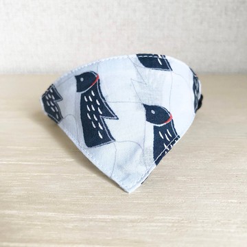 [Trick Picture Penguin Pattern] Bandana Style Safety Collar for Cats Safety Collar 貓項圈