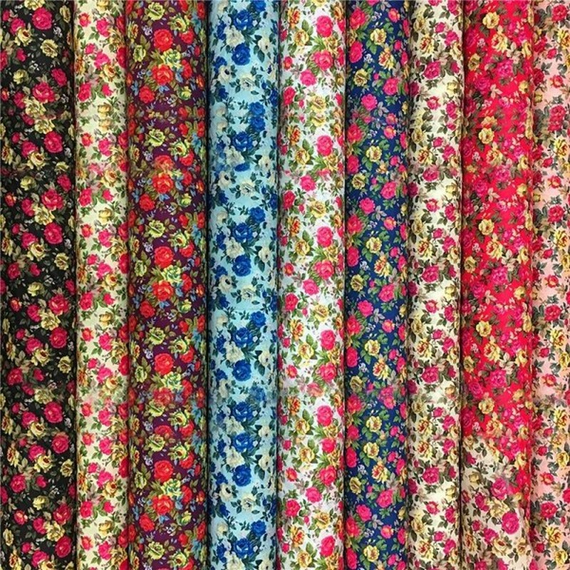 生地 布地 おしゃれ 小花柄 フラワー 薔薇 バラ ローズ 手芸 クラフト ポリエステル レッド ピンク ブルー ブラック 通販 Lineポイント最大0 5 Get Lineショッピング