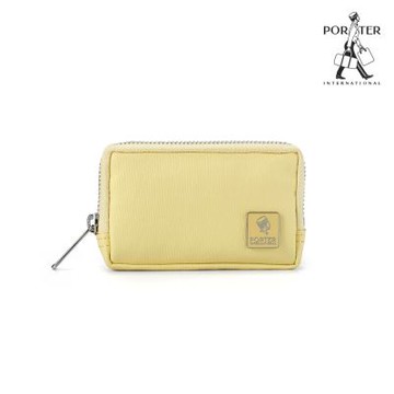 PORTER INTERNATIONAL - 復古品味MORI零錢包 - 鵝黃色