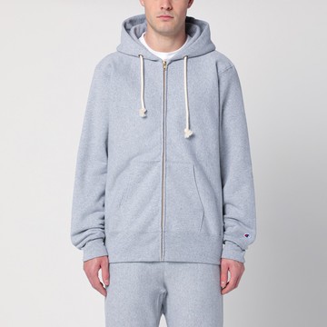 Light grey cotton hoodie
