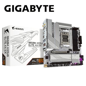 技嘉 B650M AORUS ELITE AX ICE 主機板+全漢 VITA-750GMW 白750W 金牌/全模/ATX3.1