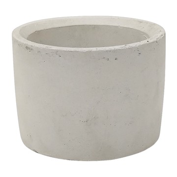寬圓柱水泥盆  直徑11cm x 高8.5cm  水泥白  1個