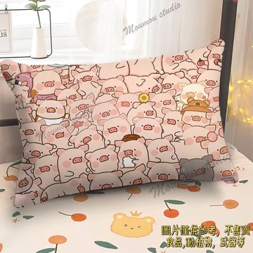 LuLu豬卡通抱枕可愛少女心嚕嚕豬網紅抱枕學生宿捨臥室床頭靠背枕腰枕 靠枕 靠腰枕 腳靠墊 多功能抱枕 午安枕 椅墊坐墊