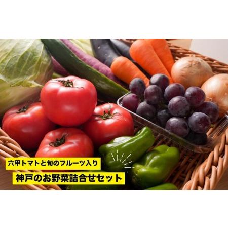 ふるさと納税 神戸のお野菜詰め合わせセット（六甲トマトと季節のフルーツ1種類入） 兵庫県神戸市