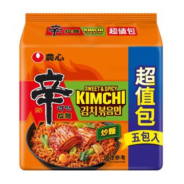 農心 辛辣白菜炒麵超值包(137gx5入)