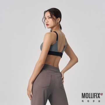 Mollifix 瑪莉菲絲 抗菌可調肩中強度運動內衣 (深麻灰)