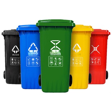 市政物業小區戶外分類垃圾桶240大號 景區可掛車環保垃圾桶廠家[DD080109]