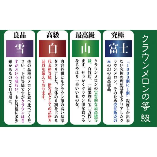 ふるさと納税 静岡県 袋井市 数量限定！クラウンメロン 山等級 ”極みメロン” 3玉 ギフト箱入 人気 厳選 ギフト 贈り物 デザート グルメ 果物 袋井市