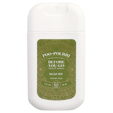 Poo-Pourri, Before-You-Go® 如廁除臭噴霧，隨身噴瓶裝，香脂暖冬香，1 液體盎司（30 毫升）