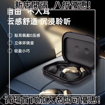 耳機 隨身耳機 運動耳機 睡眠耳機 聽歌神器2025新款耳機X5S掛耳式V6.0舒適佩戴私模AI翻譯耳機