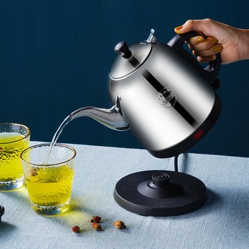 優樂悅~燒水壺 電水壺電熱水壺304不銹鋼家用長嘴快速水壺自動斷電煮水壺手沖壺 茶壺