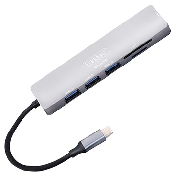 Earldom 藝鬥士 W18擴充集線器 USB-C轉HDMI  銀色  1個