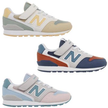 New Balance 996 休閒鞋 中童鞋 魔鬼氈 Y9961RV-W/Y9963XK-W/Y9965B0-W