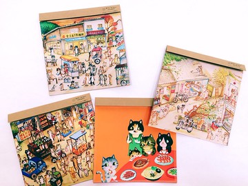 【布漾】台灣插畫家 FishCat 超細纖維萬用擦拭布=手機=螢幕=鏡片